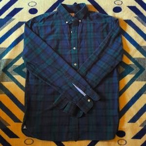 Bonobos Black Watch Casual Button Down Shirt